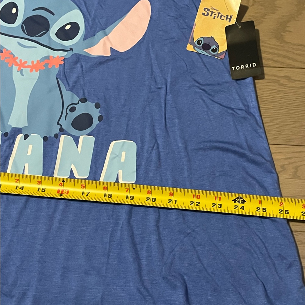 Disney Blue Stitch Ohana Sleep Tank - Picture 3 of 8